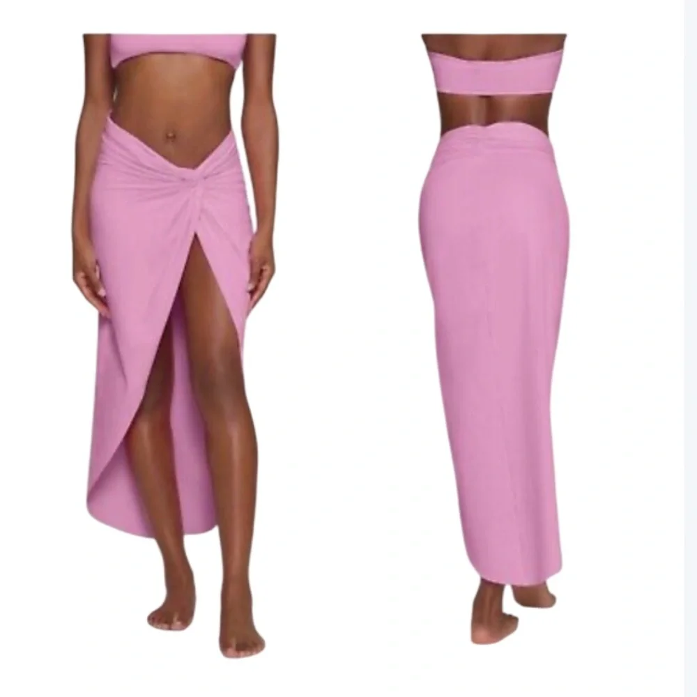 Skims recycled swim sarong skirt